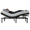 Queen Size Adjustable Bed Frame With Voice Activated Controls - Black