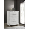 5 Drawer Bedroom Chest Of Drawers - White