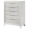 5 Drawer Bedroom Chest Of Drawers - White