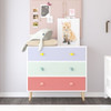 3 Drawer Dresser, Storage Cabinet With Anti Tip Safety