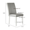 Upholstered Dining Chair With High Back Design (Set of 2)