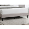 Bed With Nailhead Trim Accents, Upholstered Platform Frame