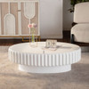 Fluted Storage Table With Lift Off Lid