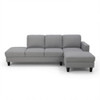 L - Shaped Sectional Sofa With Chaise & Ottoman