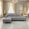 L - Shaped Sectional Sofa With Chaise & Ottoman