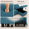 L - Shaped Convertible Sofa Bed With Storage Chaise