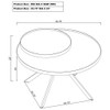 Shayne - Round Top Coffee Table With 2 Tier Design