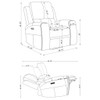 Boyce - Triple Power Swivel Recliner With Independent Adjustments