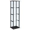 Serena - 4 Shelf Curio Cabinet - Black
