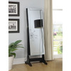 Radavera - Jewelry Cheval Mirror With Tilt Function - Black