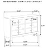 Strout - 6 Drawer Dresser - Cream