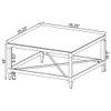 Wallingsford - 2 Piece Square Coffee And End Table Set - Chrome