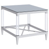 Wallingsford - 2 Piece Square Coffee And End Table Set - Chrome