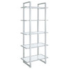 Colfax - 5 Shelf Bookshelf - Clear