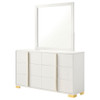 6 Drawer Dresser With Mirror - White