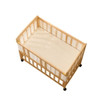 Portable Pne Bedside Bassinet, Crib With 3 Adjustable Heights, Compact Design - White