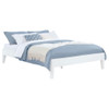 Sophie - Full Platform Bed With Tapered Legs - White