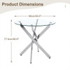 Round Dining, Kitchen Table For Dining Room - Chrome