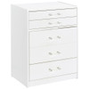 Ayuba - 3 Drawer Makeup Vanity Table With Mirror And Stool