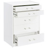 Ayuba - 3 Drawer Makeup Vanity Table With Mirror And Stool