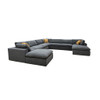 Custom Configuration Modular Sectional & Toss Pillows