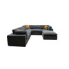 Custom Configuration Modular Sectional & Toss Pillows