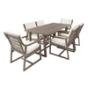 7 Piece Modern Outdoor Dining Set, Patio Furniture