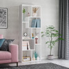 Asymmetrical Display Shelf & Bookcase, 5 Tier