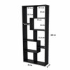 Asymmetrical Display Shelf & Bookcase, 5 Tier