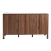 Colored Fluted Sideboard With 3 Doors And 1 Drawer