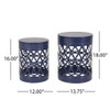 Delight - Powder Coated Iron End Table (Set of 2)