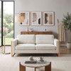 Modern Sofa With Solid Wood Legs, 3 Seater