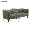 Upholstered Sofa Modern 3 Seater Sofa Couch With Tufted Design For Living Room