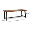 Equilibrium - Outdoor Dining Table With Wooden Frame And Slat Top