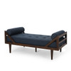 Chic Contemporary Chaise Lounge With Button Tufting And Bentwood Structure
