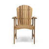 Outdoor Weather Resistant Acacia Wood Adirondack Dining Chairs (Set of 2)