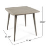 Modern Indoor Square Acacia Wood Dining Table With Toothpick Leg Design