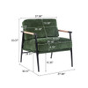 Modern Accent Chair With Cushions, Cozy Seating