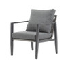 Modern Lounge Chair With Rope Accents And Cushions