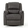 Contemporary Glider Recliner With Swivel Function