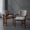 Upholstered Arm Dining Chairs (Set of 2)
