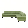 Modular L - Shaped Sectional Sofa 6 Seater 4 Piece Couch With Chaise
