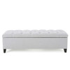 Glouster - Storage Ottoman - Light Gray