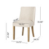 Classic Fabric Dining Chair (Set of 2) - Beige