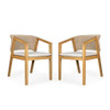Patio Dining Chair (Set of 2) - Light Teak