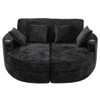 Boneless Design Upholstered Sofa Bed With Cup Holders