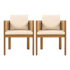 Outdoor Dining Chairs With Rope Handles (Set of 2)