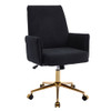 Ergonomic Mid-Back Office Chair With Striped Fabric