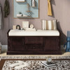 Hearth & Haven Daisy - Storage Bench With 2 Drawers And 2 Cabinets