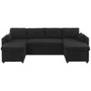U-Shaped Sectional Sofa Bed With Storage And USB Ports